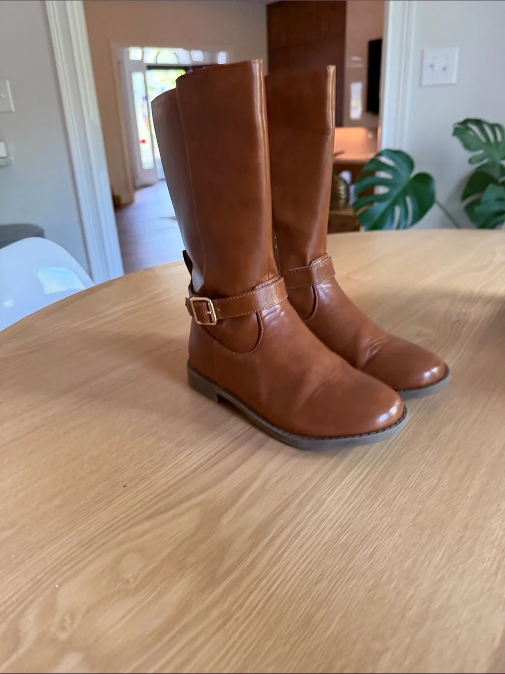 Gymboree Little Essentials Tan Tall Riding Boots Girls 13